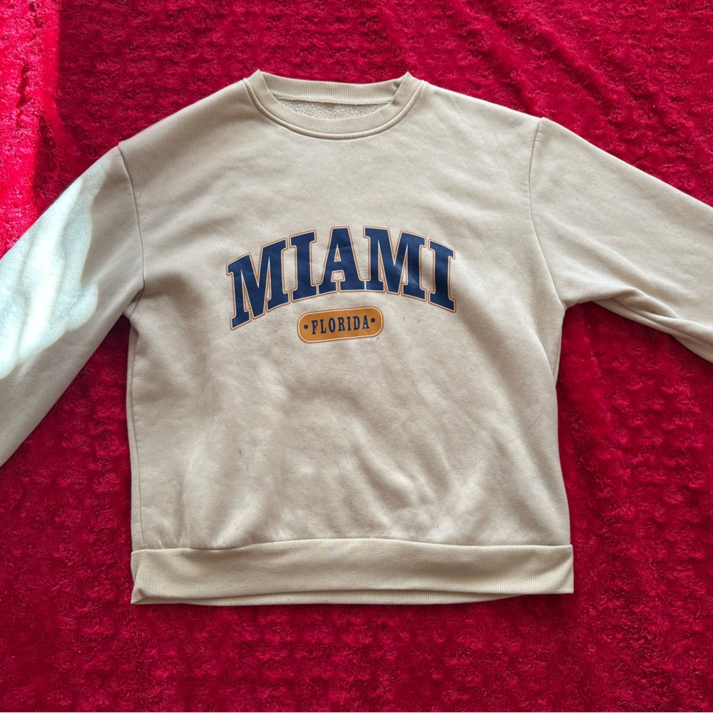 Cream Miami Sweatshirt